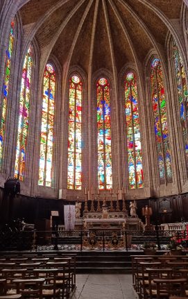 vitraux cathédrale Lodève