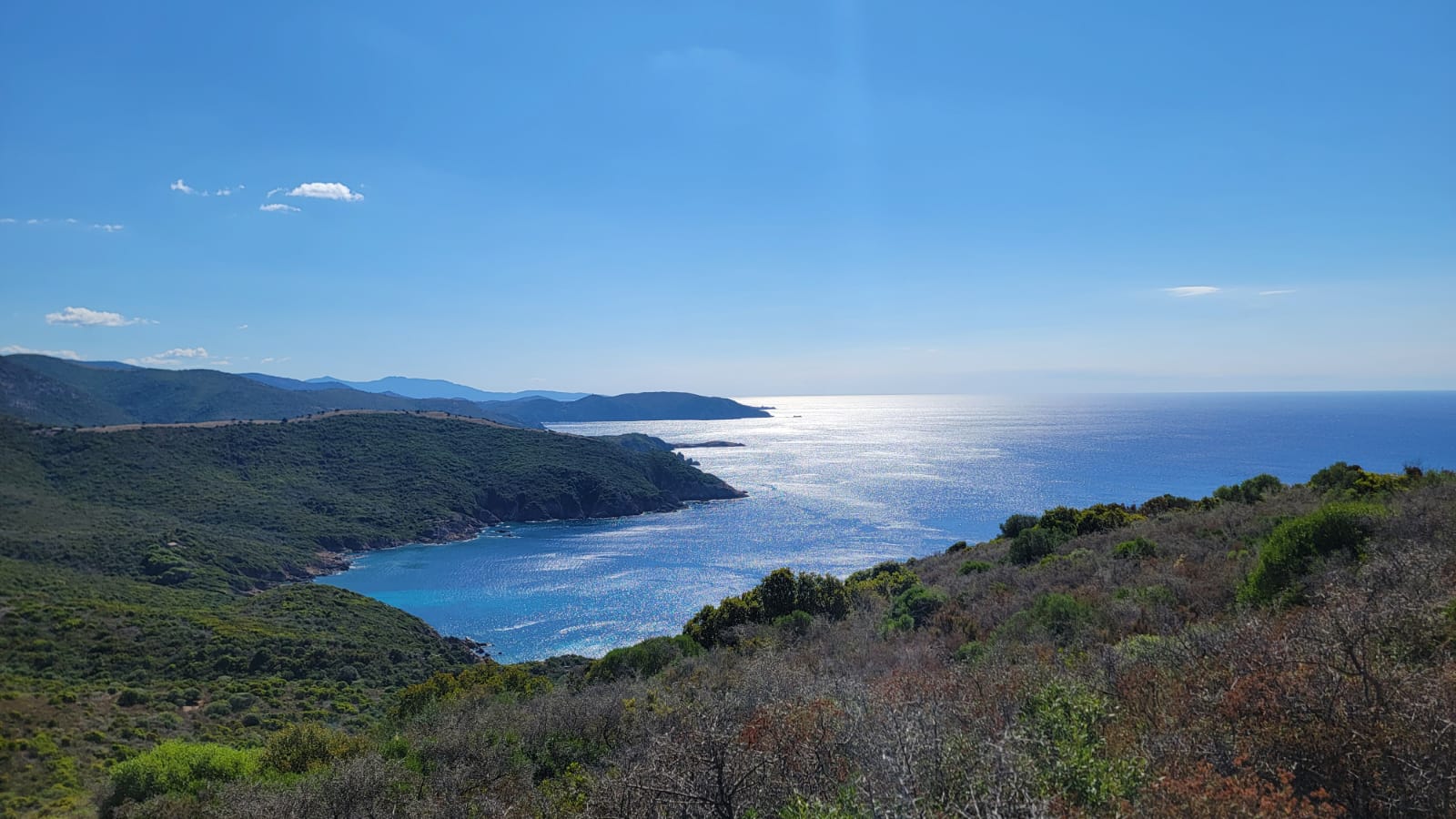 Panorama mer Capo Rosso randonnée Corse