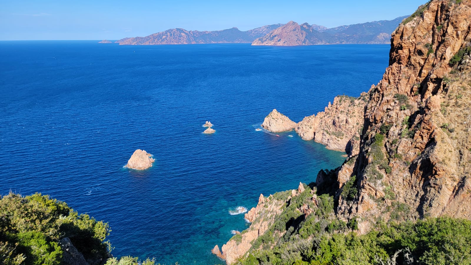Capo Rosso début randonnée en Corse