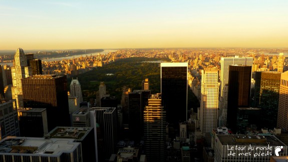 vue depuis top of the rock central park