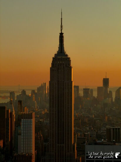 empire state coucher de soleil