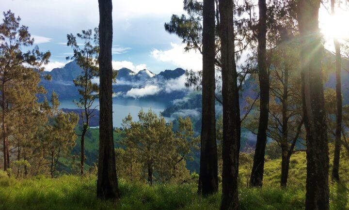 mont rinjani panorama