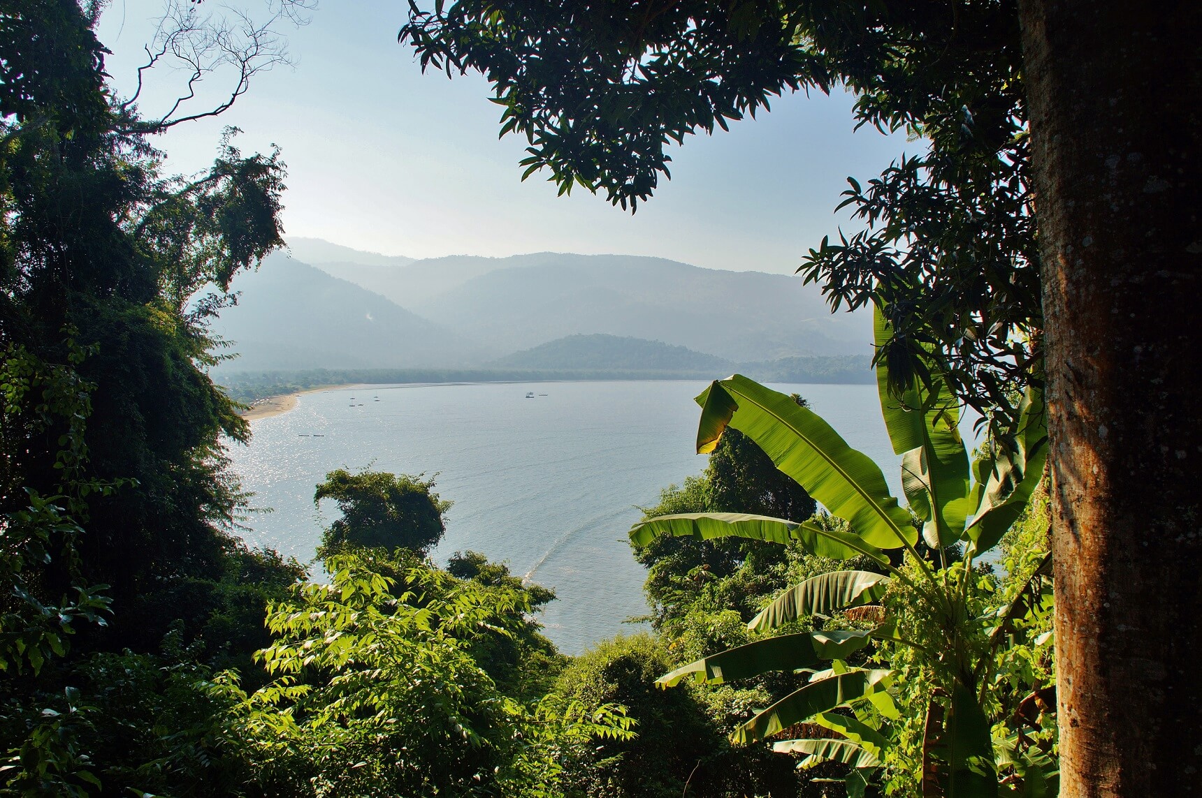 vue sur la baie paraty brésil
