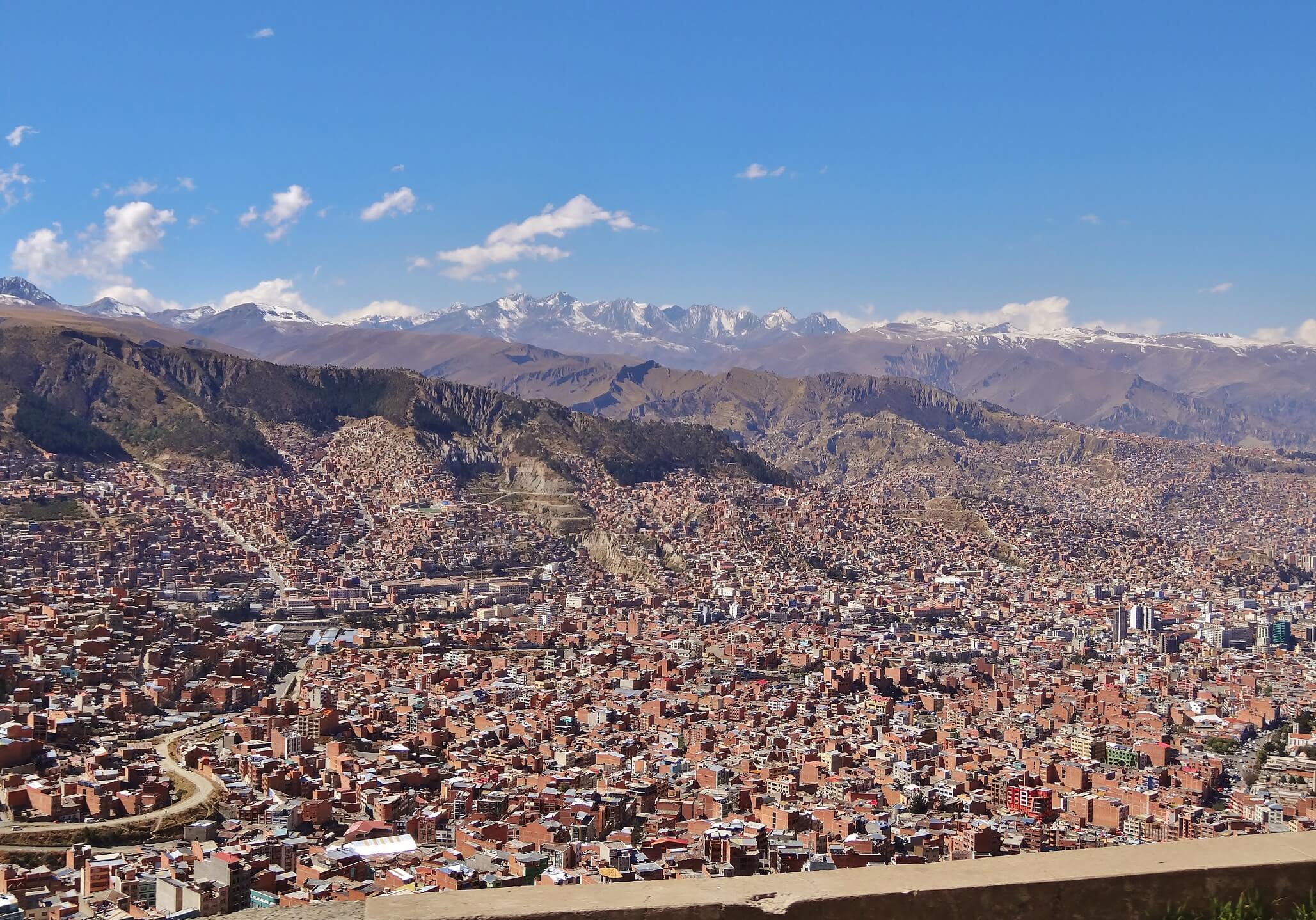 panorama La paz bolivie