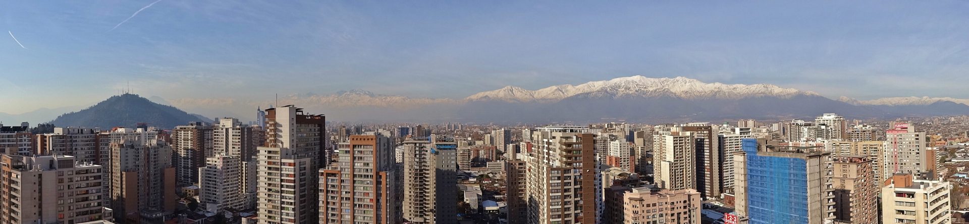 panorama santiago chili andes