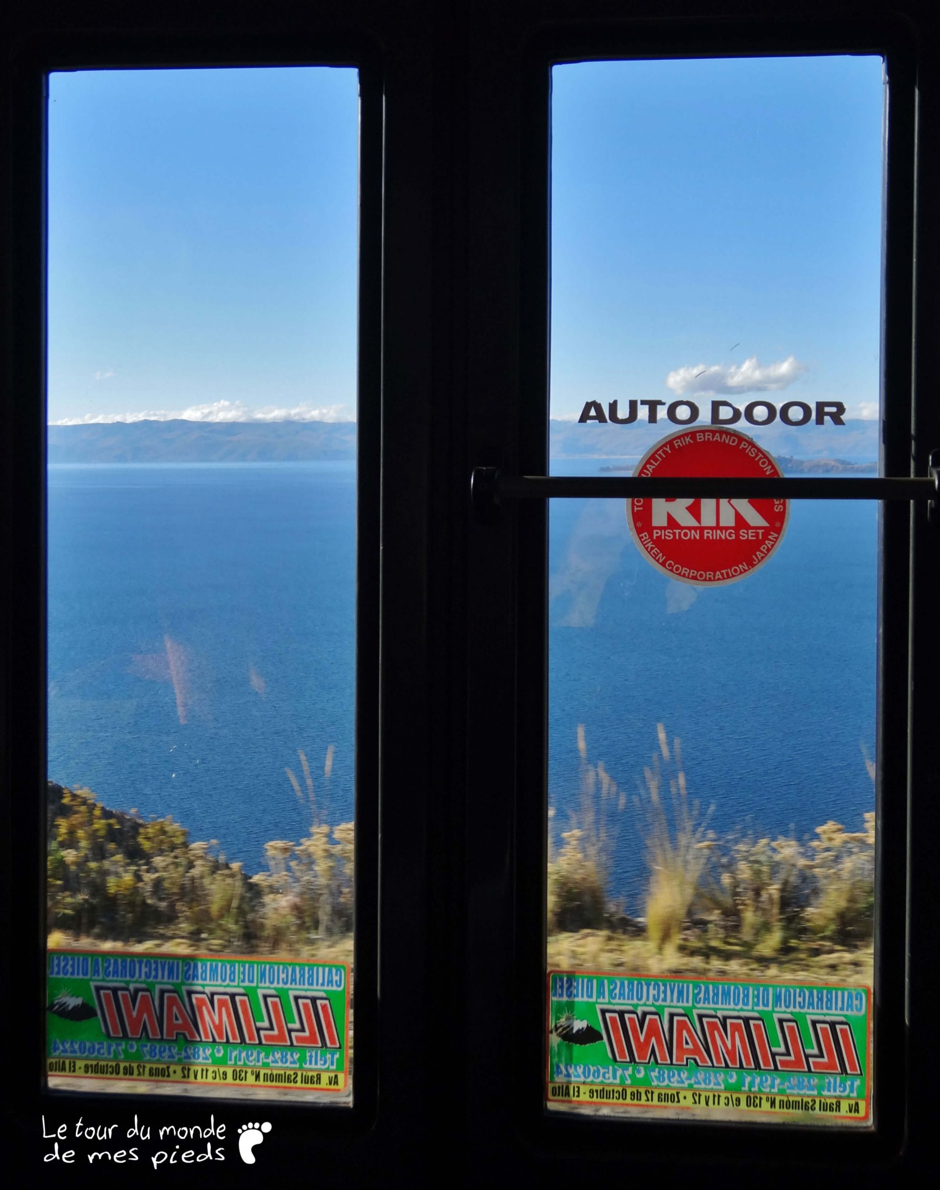 trajet en bus copacabana vue sur le lac titicaca