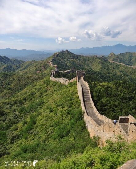 vue depuis une tour de la grande muraille