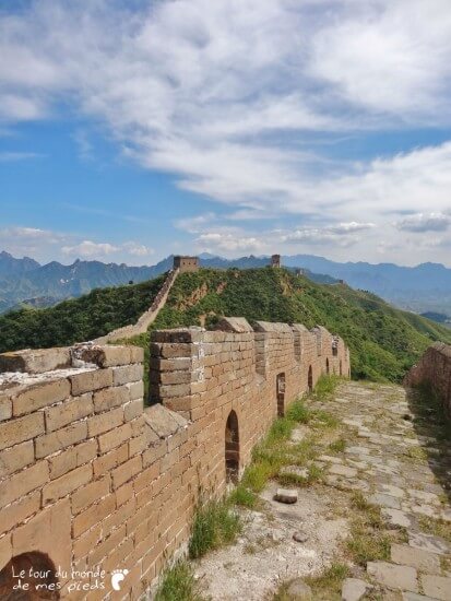 marcher sur la grande muraille