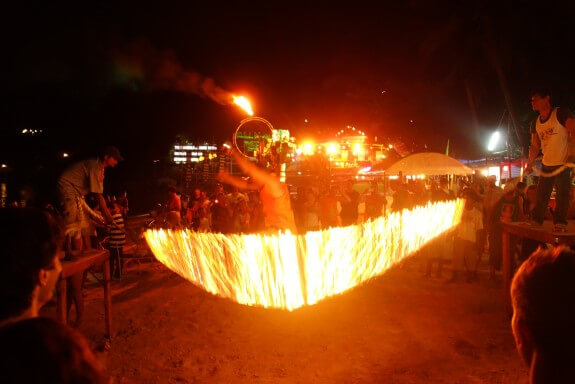 Corde enflammée Full Moon Party Koh Phangan