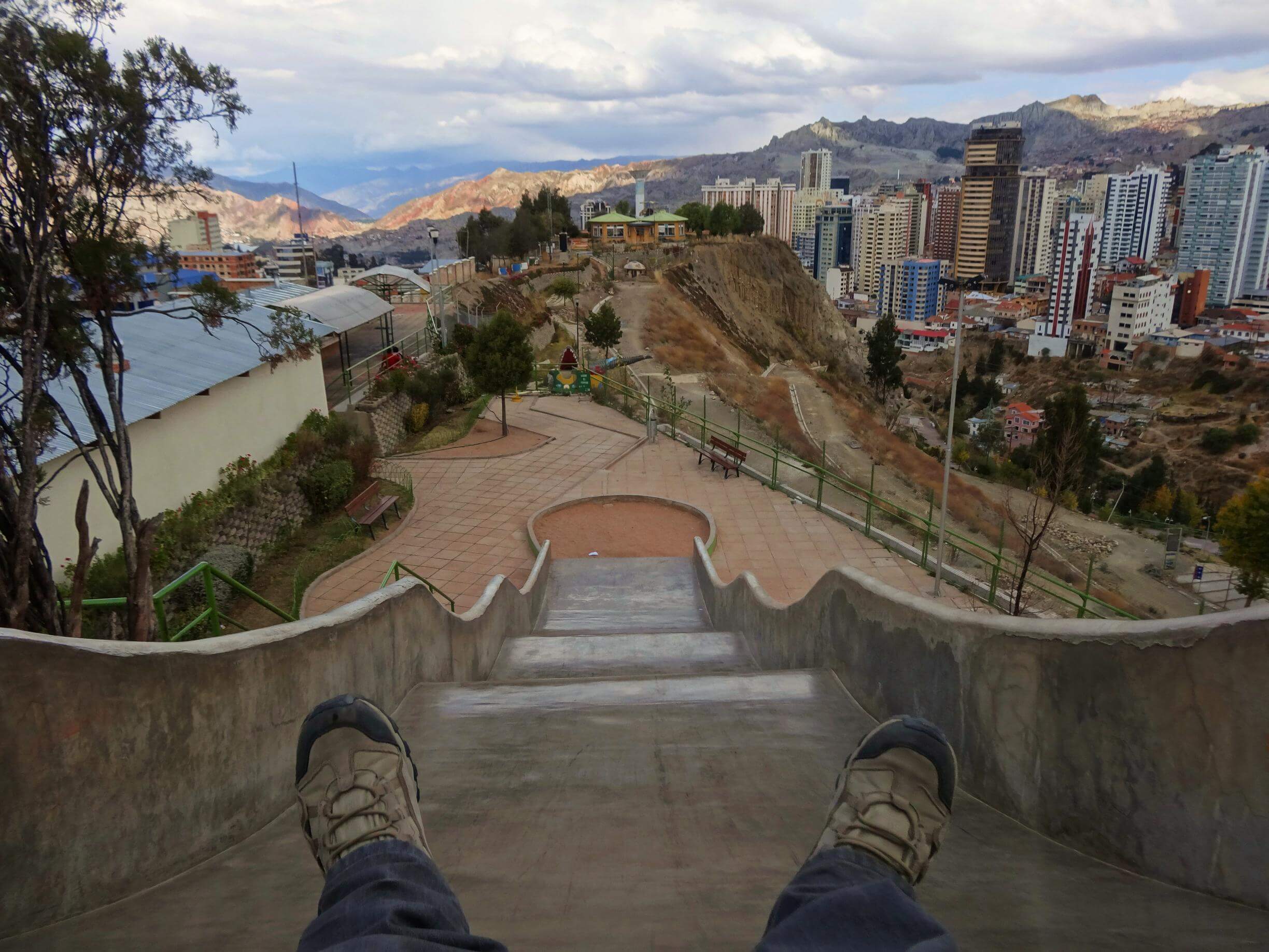 toboggan la paz bolivie