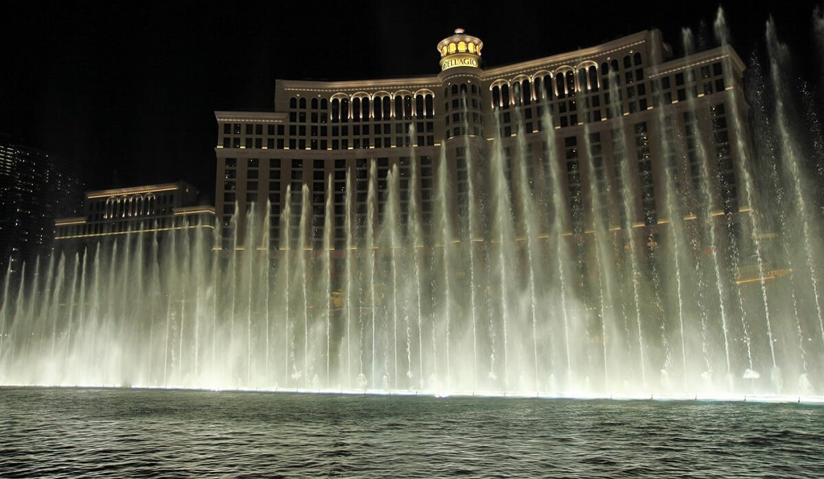 fontaines Bellagio nuit