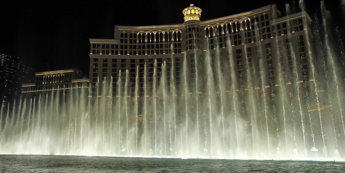 fontaines Bellagio nuit