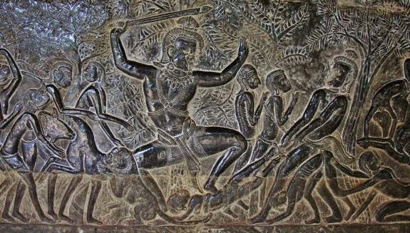 Temple Angkor fresque