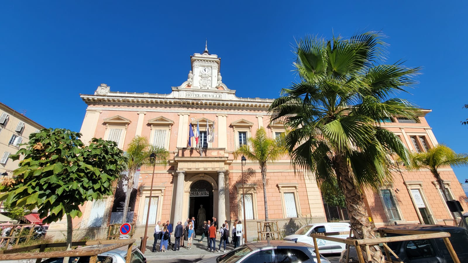 Hôtel de ville Ajaccio façade extérieure