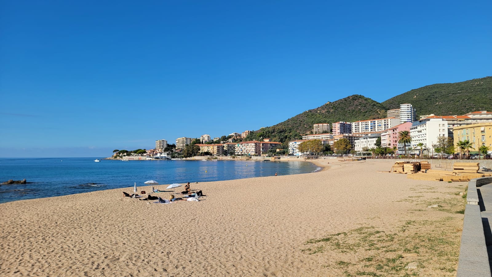 plage du Trottel panorama Ajaccio