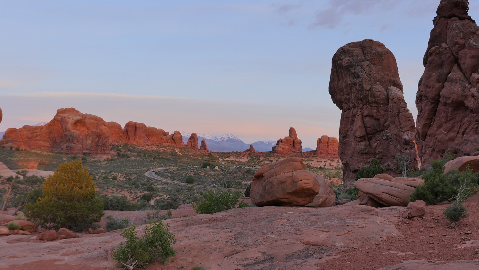 Coucher de soleil Arches National Park