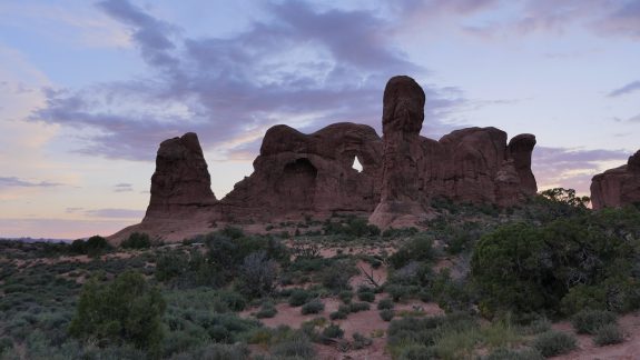 Panorama nuit Arches National Park