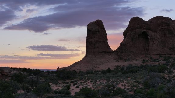 Ambiance nocturne Arches park