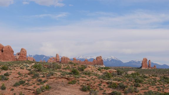 Panorama montagnes Arches National Park