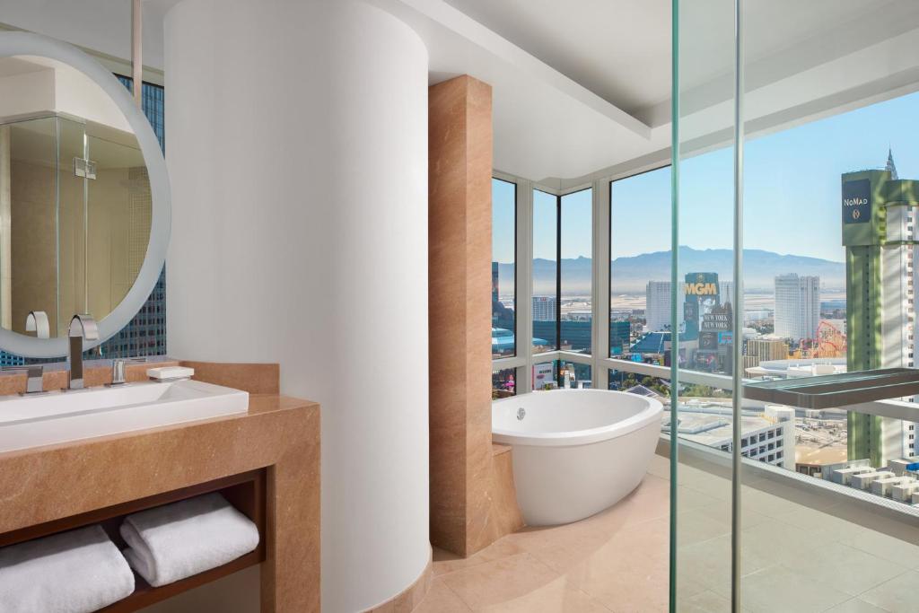 Aria chambre angle vue Strip Las Vegas