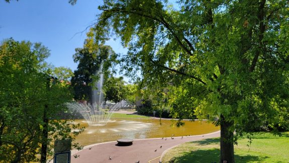 Fontaine lac jardin Clermont Ferrand