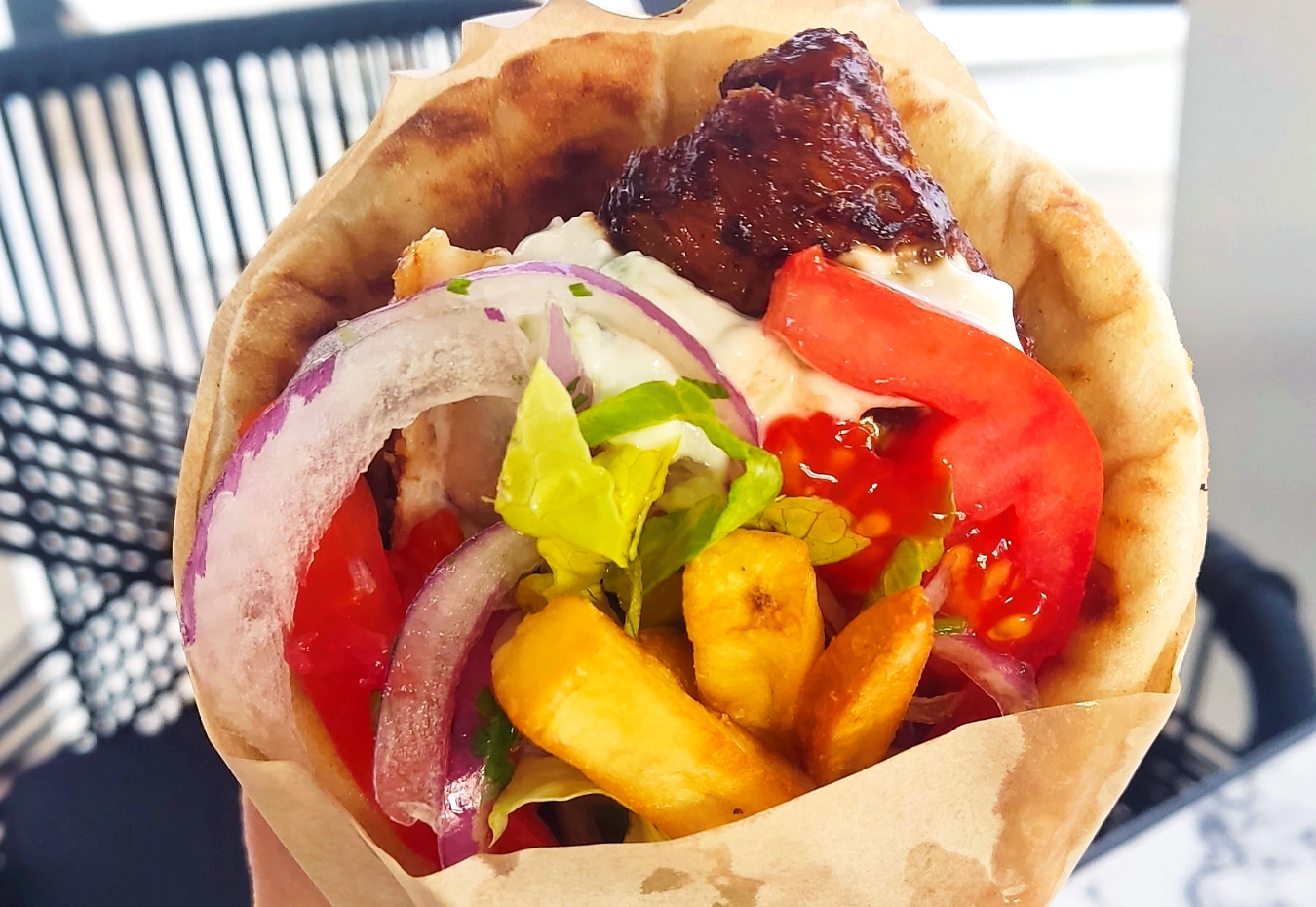 Gyro souvlaki Athènes