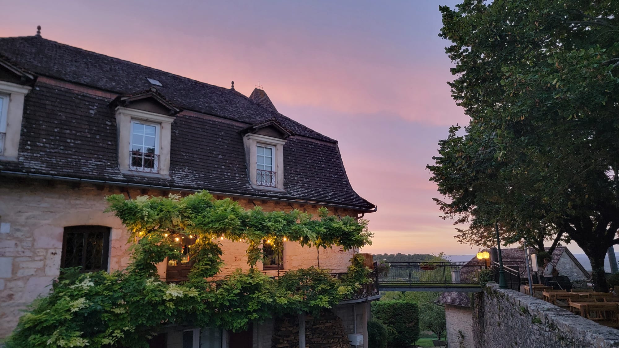 Loubressac lumières coucher de soleil