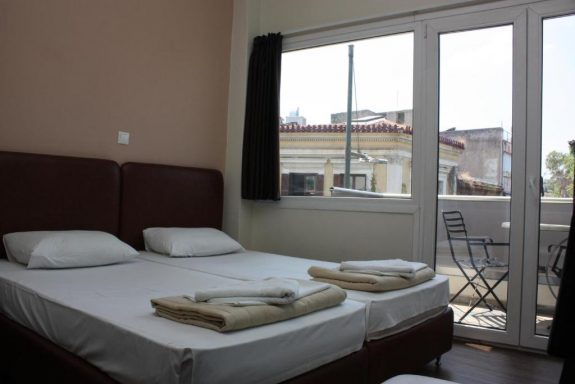 Pella Inn Hostel Athènes chambre twin