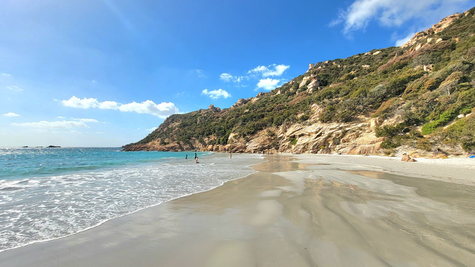 Panorama depuis la plage de Roccapina