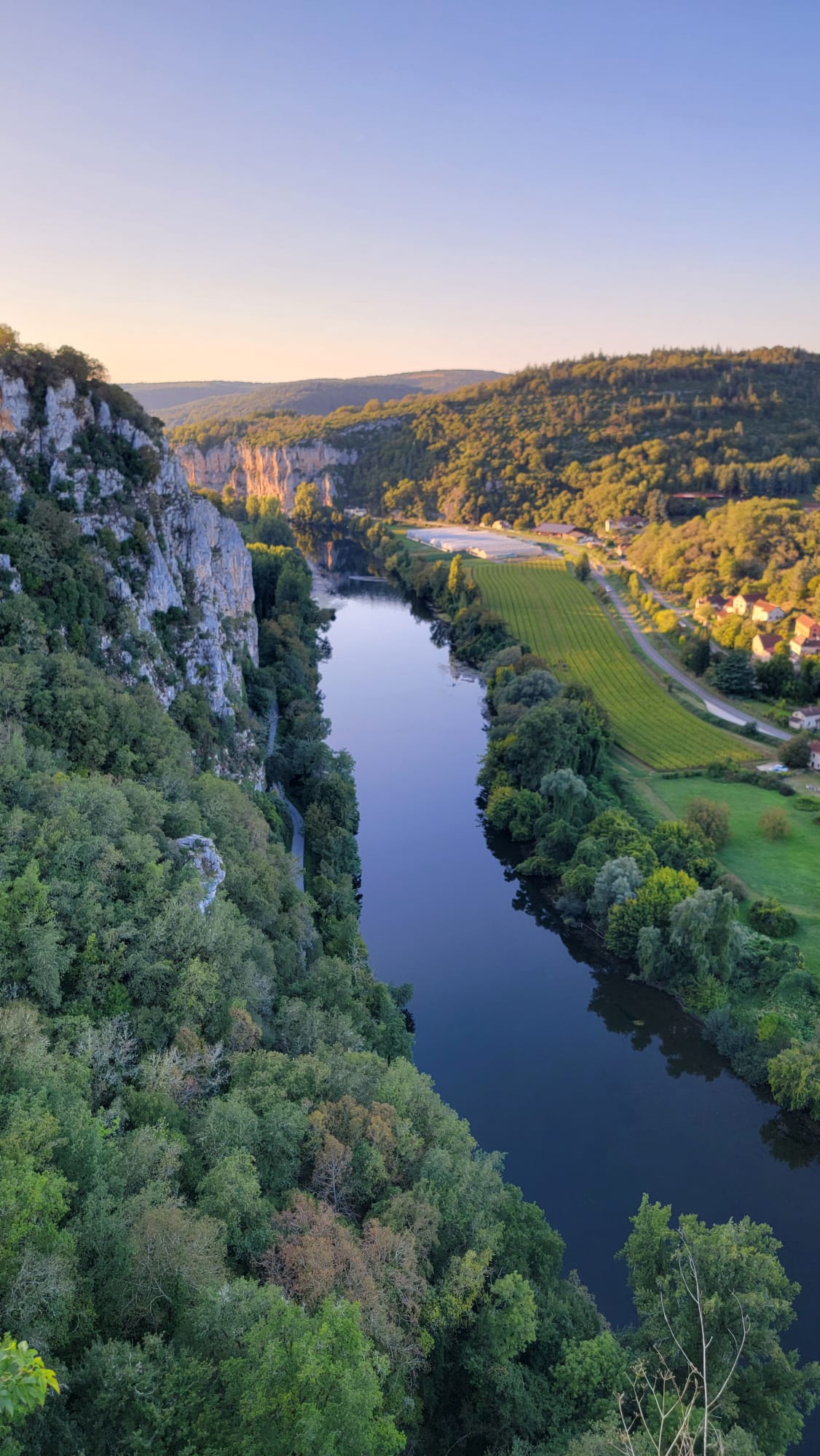 Panorama sur le Lot depuis Saint-Cirq-Lapopie