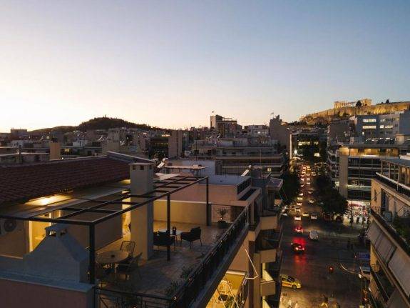 Tyto Alba Habitat hôtel Athènes vue ville