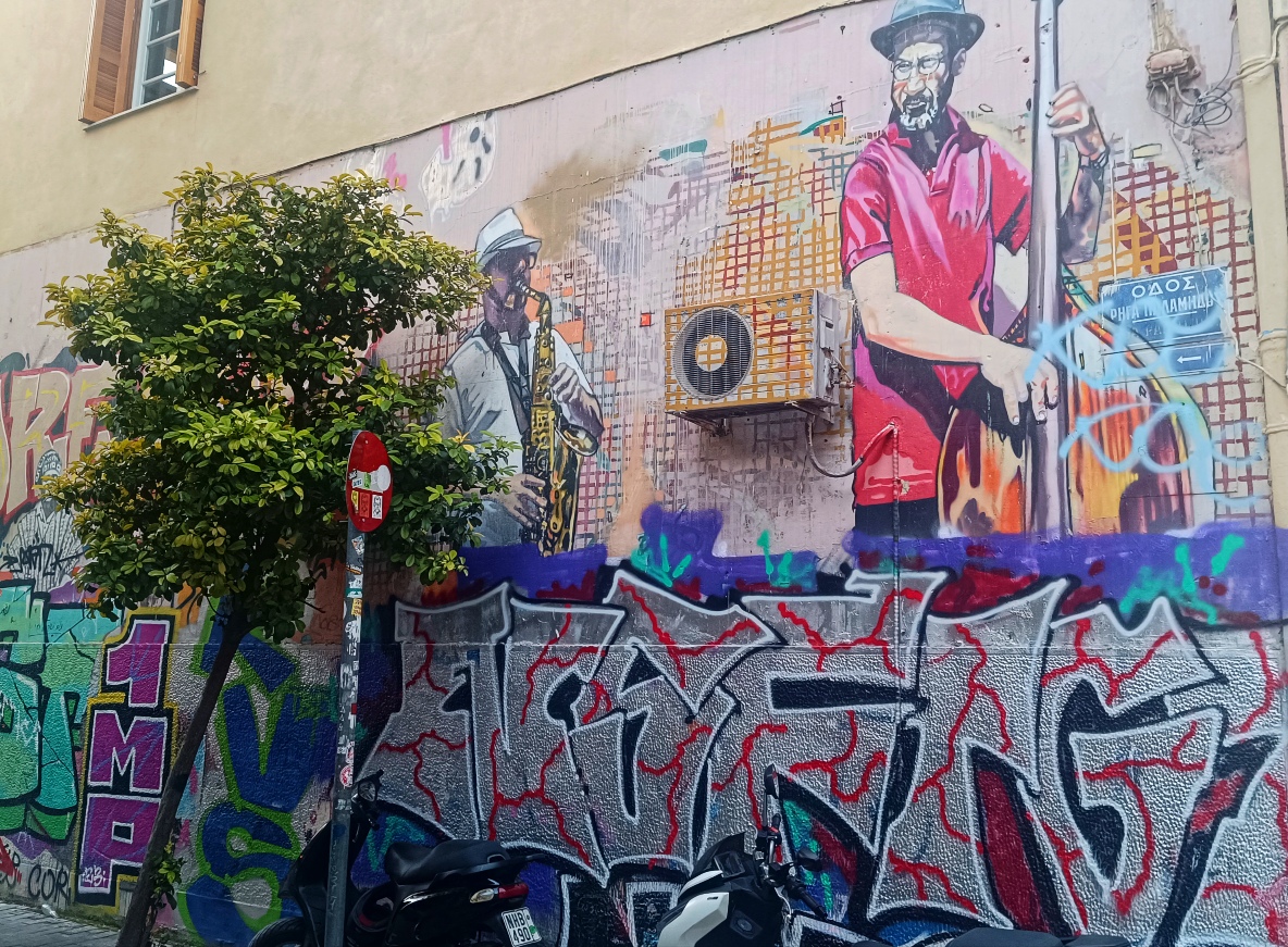 Ruelle Street art Athènes