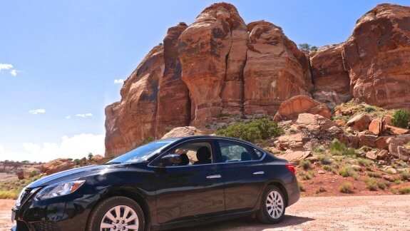 Voiture road trip Canyonlands