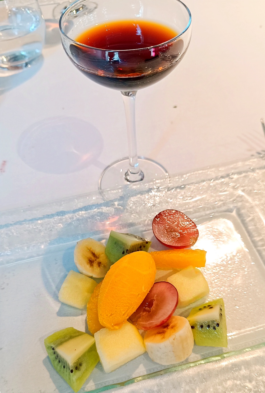 Pré dessert salade de fruits ESHOB Barcelone