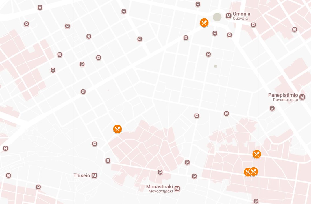 Carte Athènes Gyros Souvlakis Google Maps