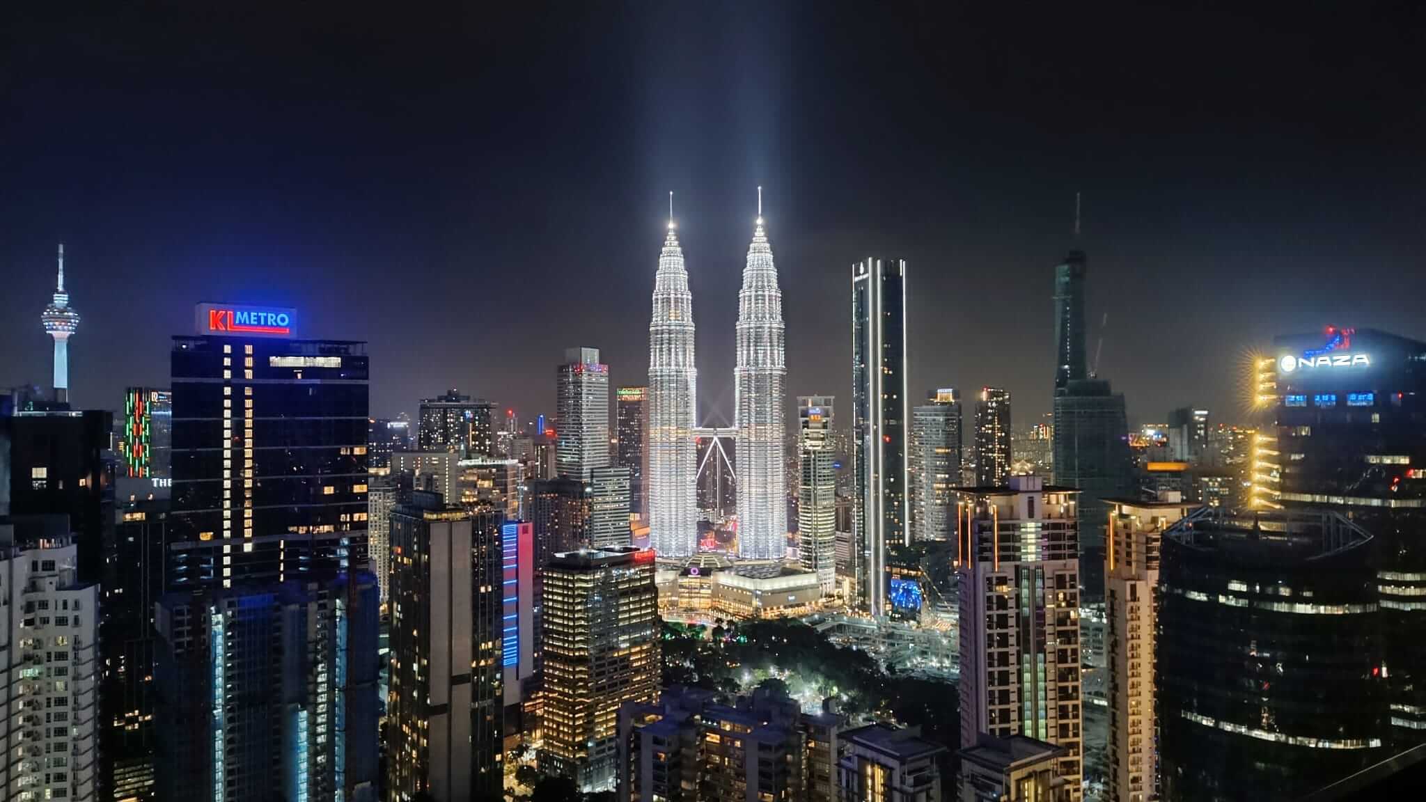 Kuala Lumpur buildings de nuit
