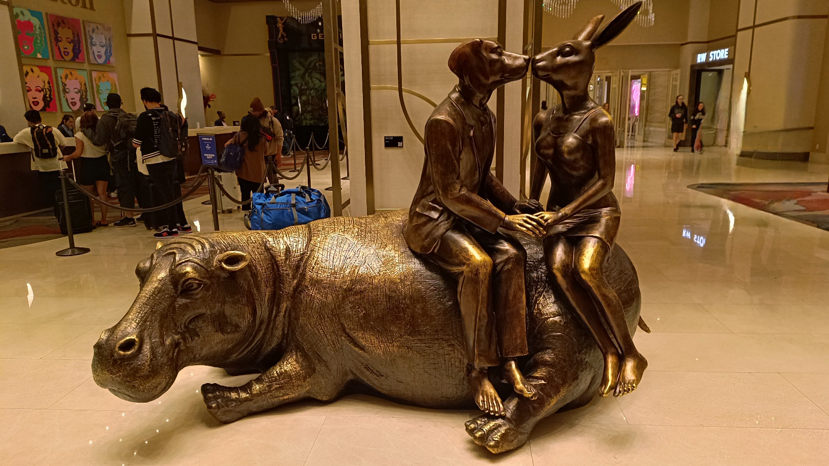 Œuvre d'art Resorts World Hilton Lobby