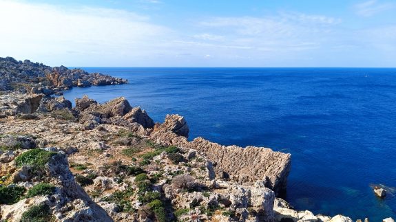 Malte falaises eau bleu