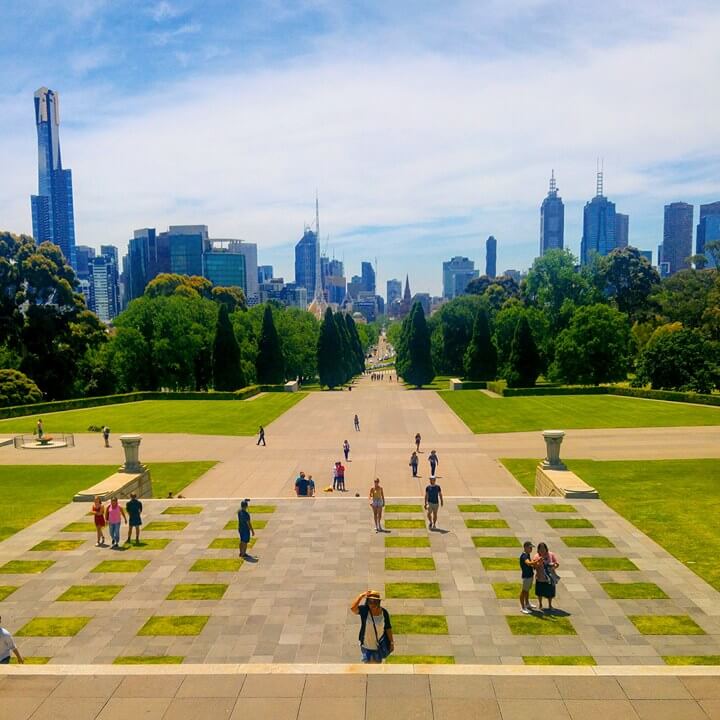 Melbourne Skyline Shrine of Remembrance