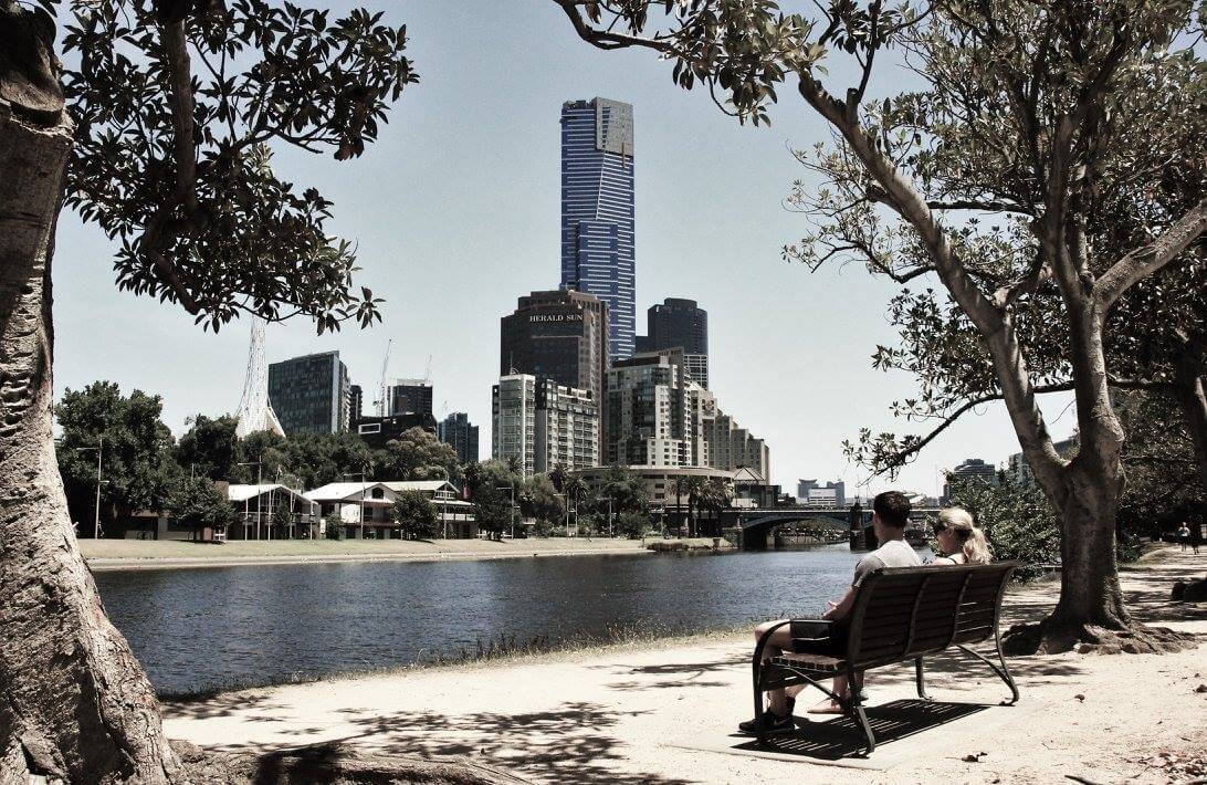 Melbourne Skyline Yarra River