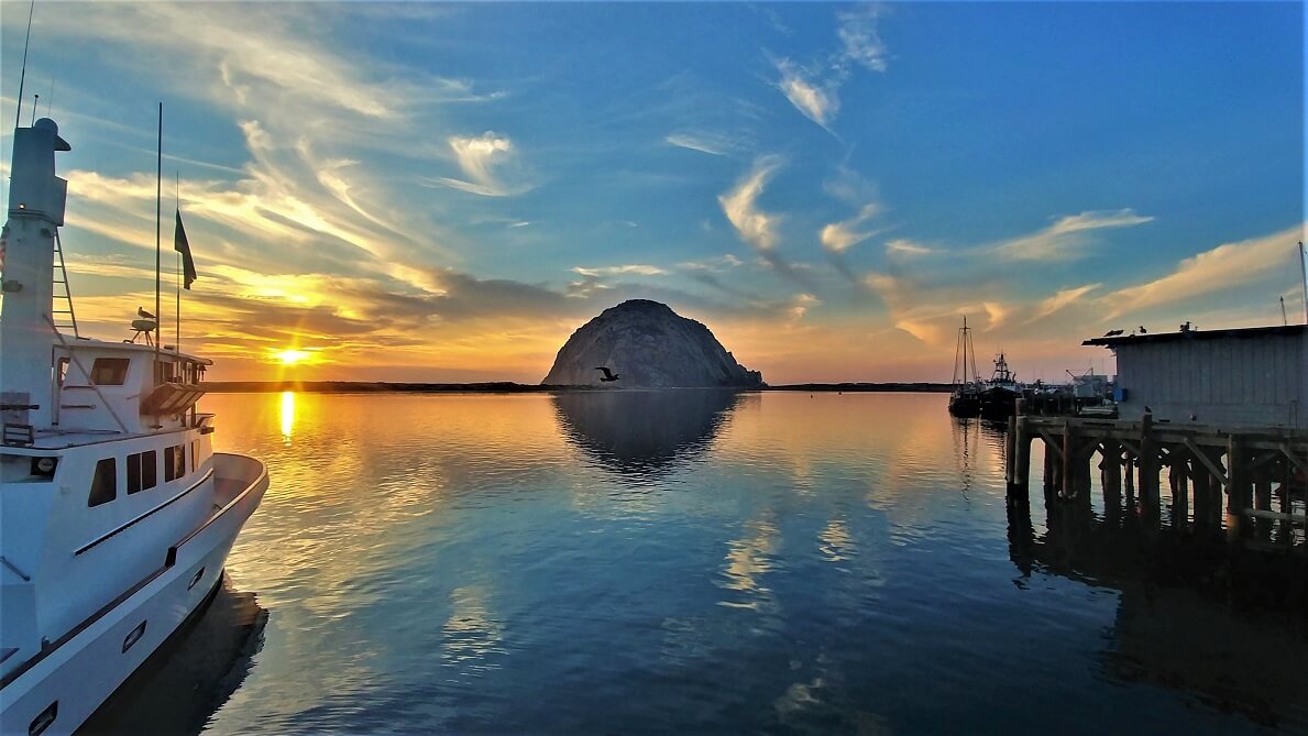 Morro Bay coucher de soleil
