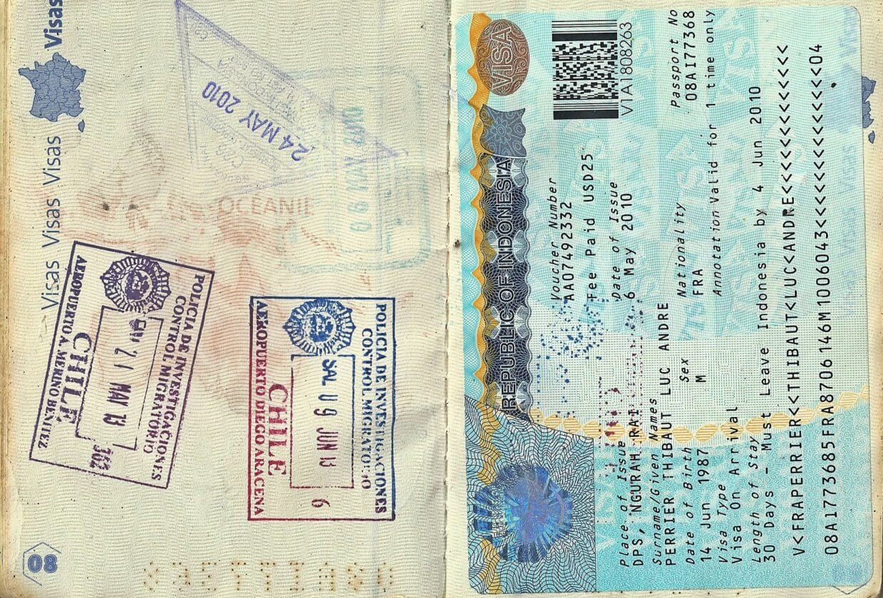 passeport tampons tour du monde