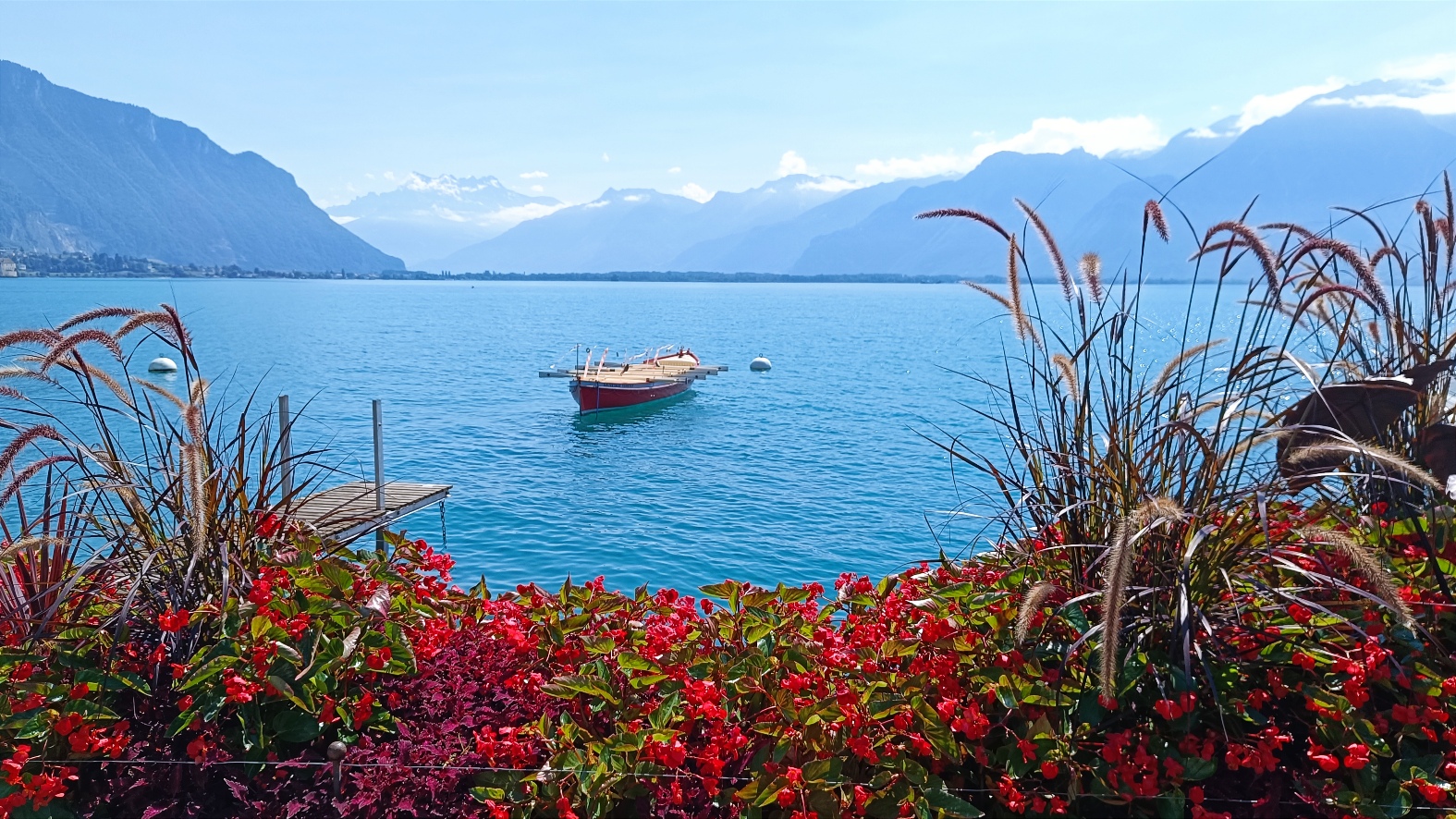 Quais fleuris Montreux lac Léman
