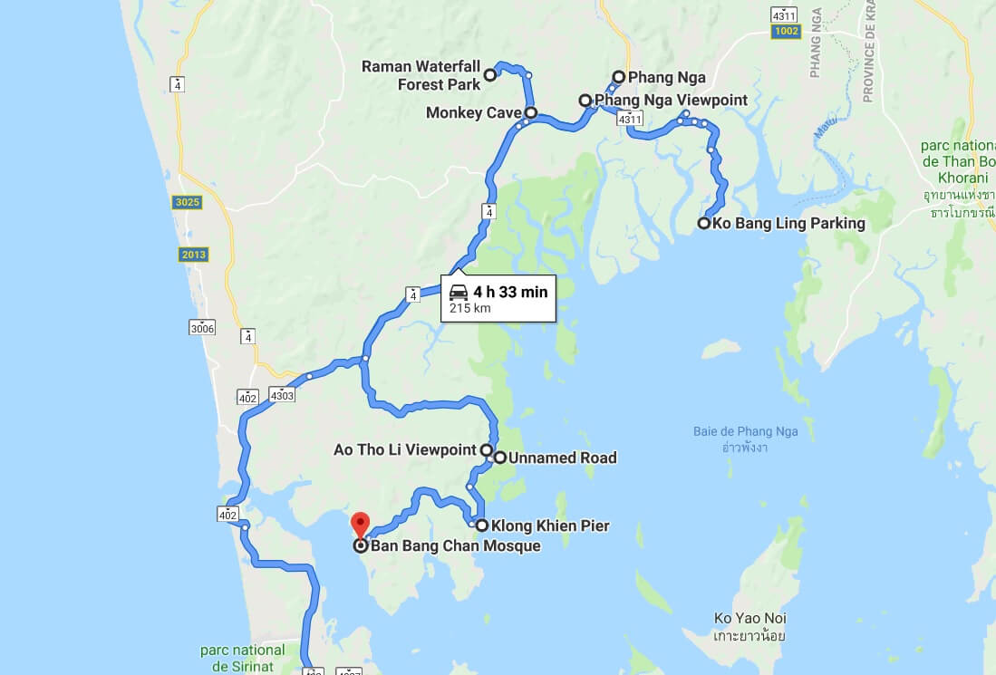 Itinéraire Phan Nga Phuket