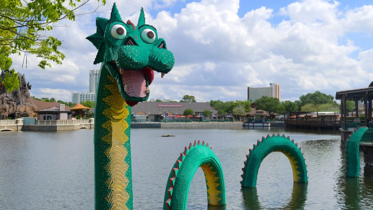 dragon lego store disney
