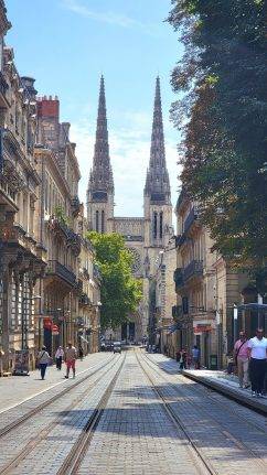 Panorama sur la cathédrale de Bordeaux