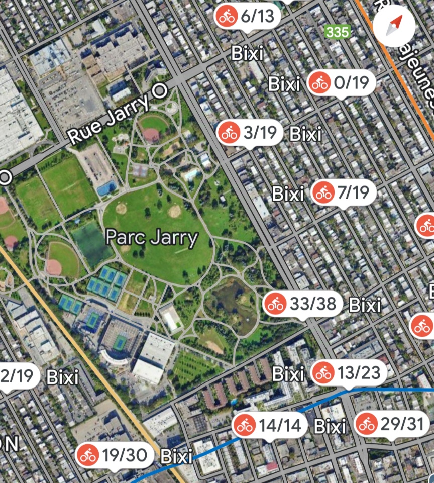 Stations BIXI Google Maps