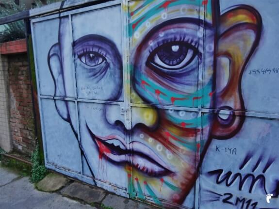 Visage Street art