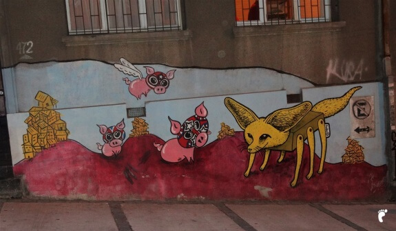 Fenec Street Art Valparaiso