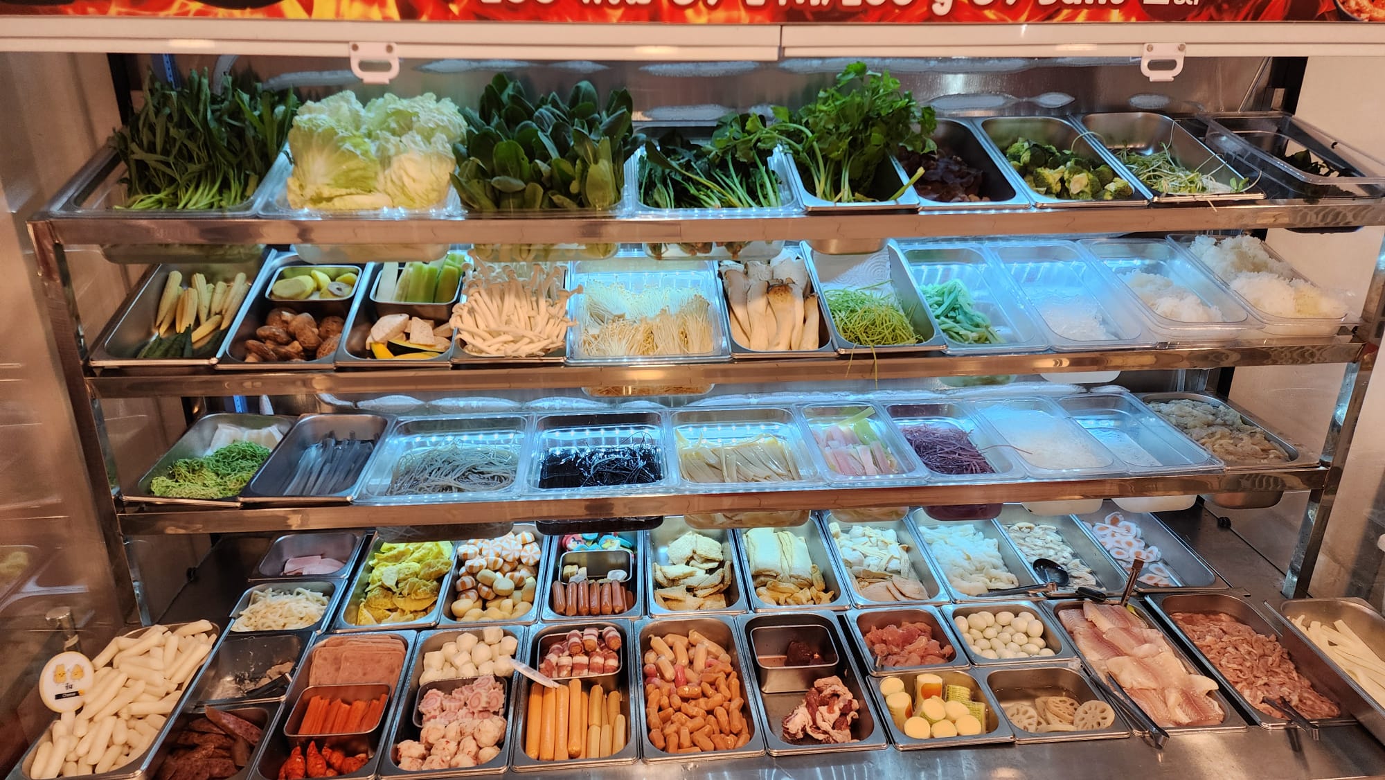 Buffet ingrédients soupe